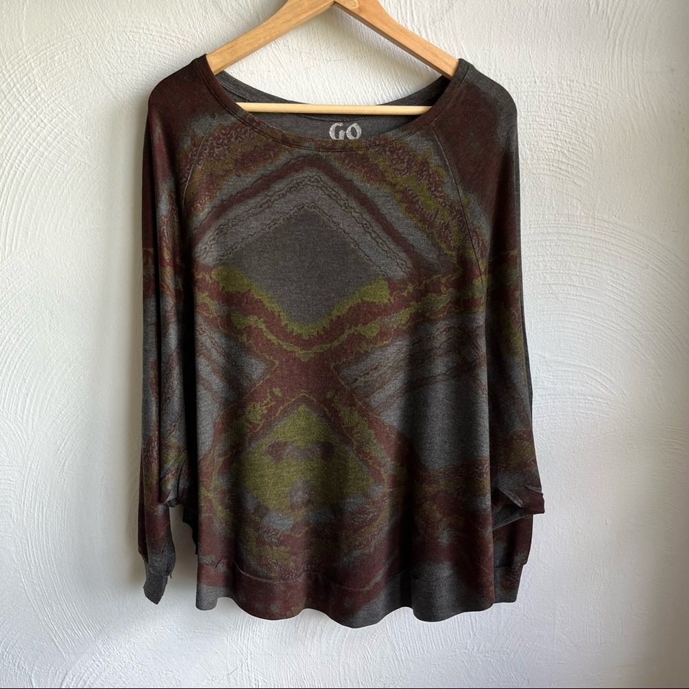 Go Couture Dolman Sleeve Top M